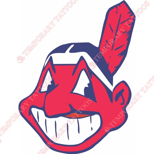 Cleveland Indians Customize Temporary Tattoos Stickers NO.1560